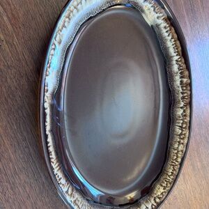 Pfaltzgraff "Gourmet Brown" oval serving platter